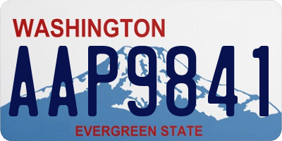 WA license plate AAP9841