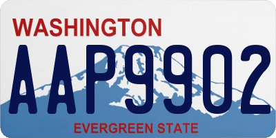 WA license plate AAP9902