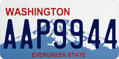 WA license plate AAP9944