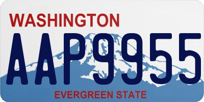 WA license plate AAP9955