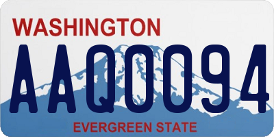 WA license plate AAQ0094