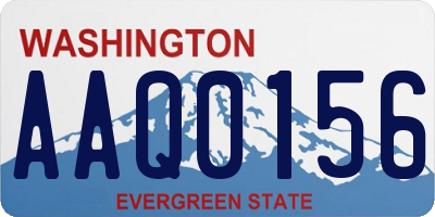 WA license plate AAQ0156