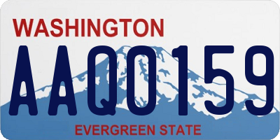 WA license plate AAQ0159