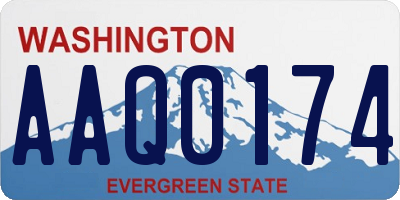 WA license plate AAQ0174