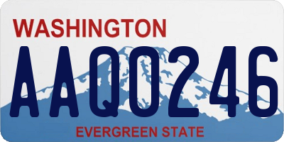 WA license plate AAQ0246
