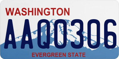 WA license plate AAQ0306