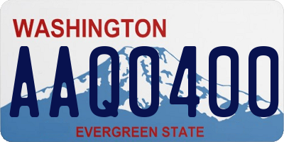 WA license plate AAQ0400