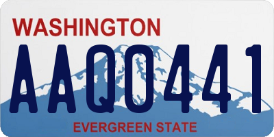 WA license plate AAQ0441