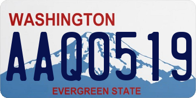 WA license plate AAQ0519
