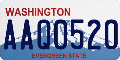 WA license plate AAQ0520