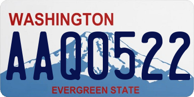WA license plate AAQ0522