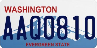 WA license plate AAQ0810