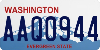 WA license plate AAQ0944