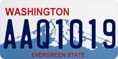 WA license plate AAQ1019