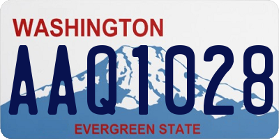 WA license plate AAQ1028