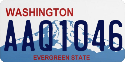 WA license plate AAQ1046