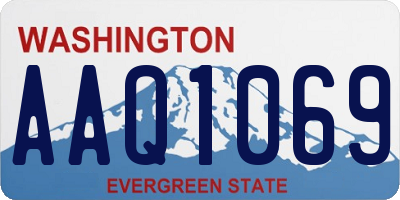 WA license plate AAQ1069