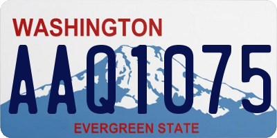 WA license plate AAQ1075
