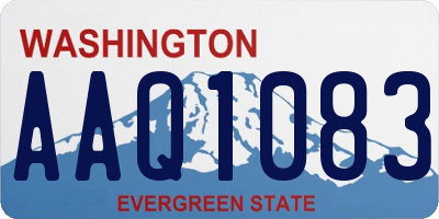WA license plate AAQ1083