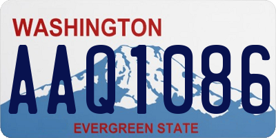 WA license plate AAQ1086