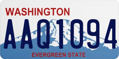 WA license plate AAQ1094