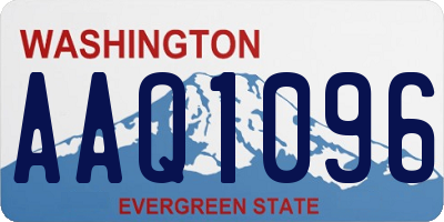 WA license plate AAQ1096