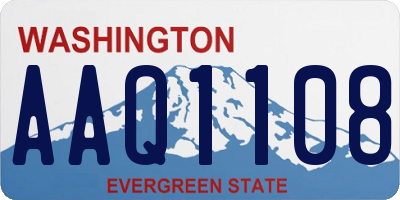 WA license plate AAQ1108