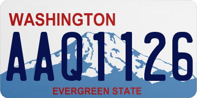 WA license plate AAQ1126