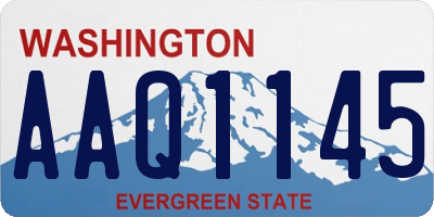 WA license plate AAQ1145