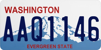 WA license plate AAQ1146