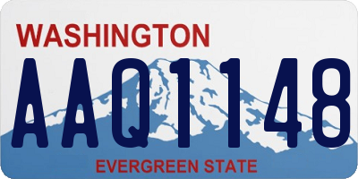 WA license plate AAQ1148