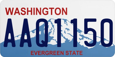 WA license plate AAQ1150