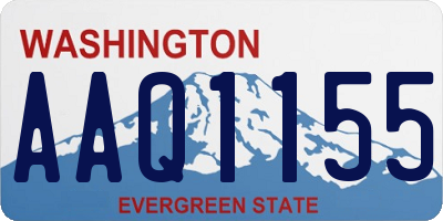 WA license plate AAQ1155