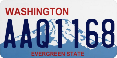 WA license plate AAQ1168