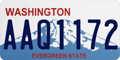 WA license plate AAQ1172
