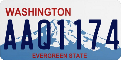 WA license plate AAQ1174