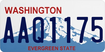 WA license plate AAQ1175
