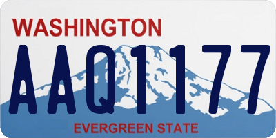 WA license plate AAQ1177