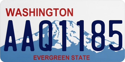 WA license plate AAQ1185