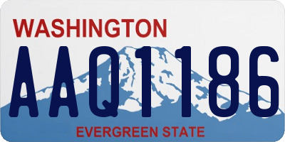 WA license plate AAQ1186