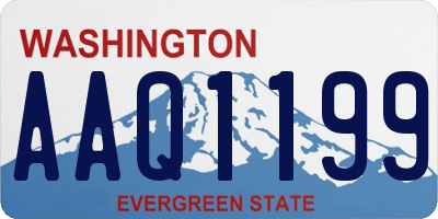 WA license plate AAQ1199
