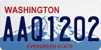 WA license plate AAQ1202