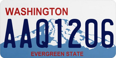 WA license plate AAQ1206