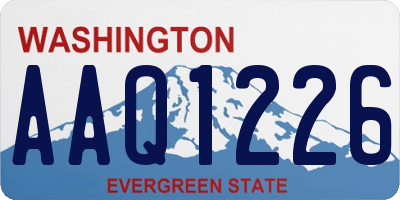 WA license plate AAQ1226