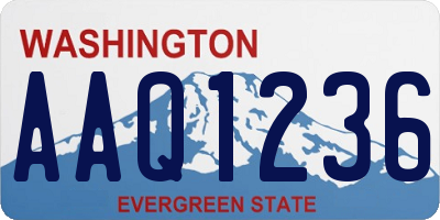 WA license plate AAQ1236