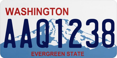 WA license plate AAQ1238
