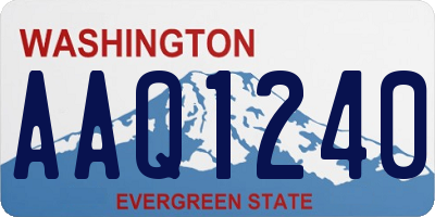 WA license plate AAQ1240