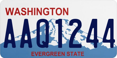WA license plate AAQ1244