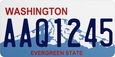 WA license plate AAQ1245