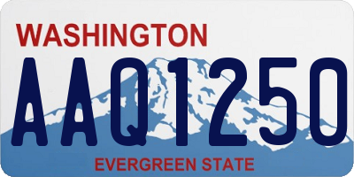 WA license plate AAQ1250